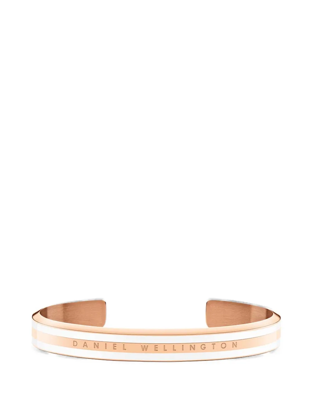 Daniel Wellington Emalie logo-engraved striped cuff bracelet