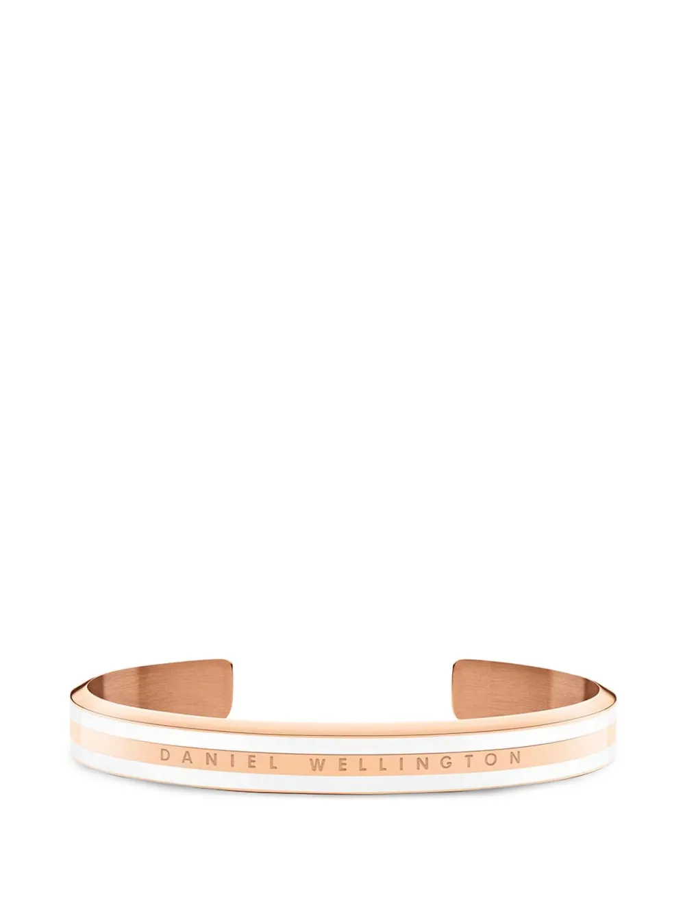 Daniel Wellington Emalie logo-engraved striped cuff bracelet - Rosa