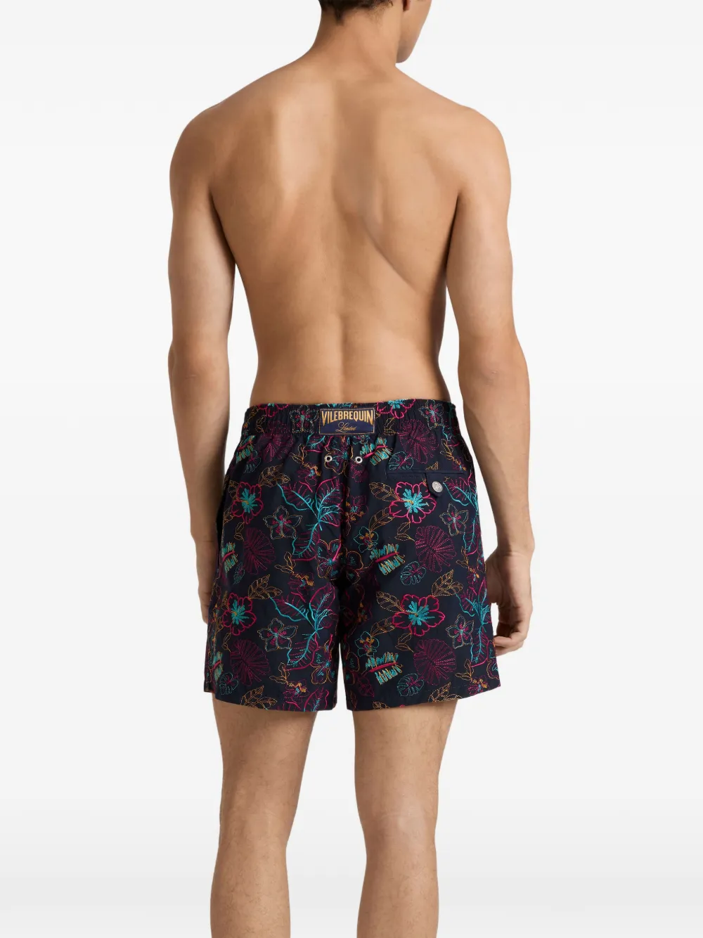 Vilebrequin Badpak met bloemenprint Blauw