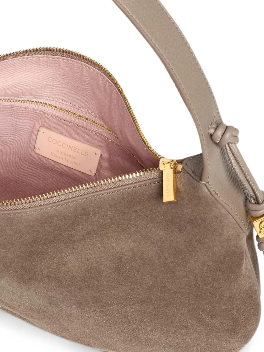 Coccinelle Medium Thess suède shopper Beige
