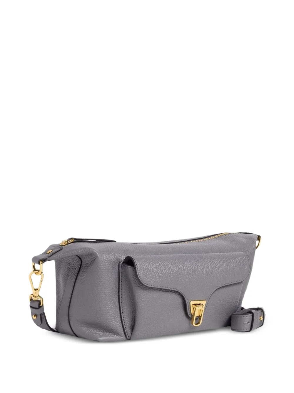 Coccinelle Medium Beat Generation leren crossbodytas Grijs