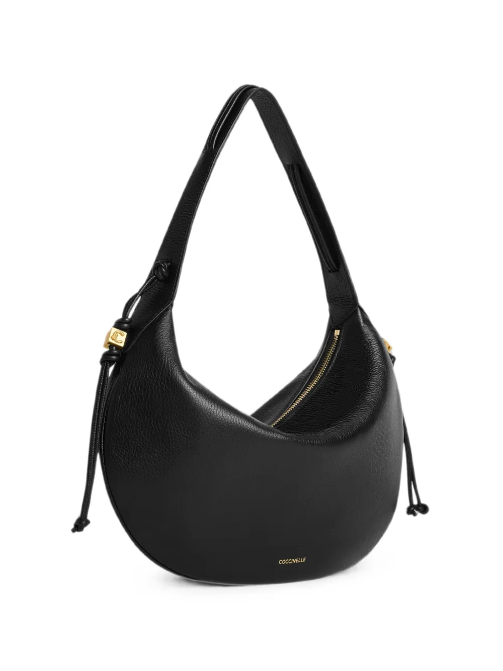 Coccinelle medium Thess leather shoulder bag - Nero