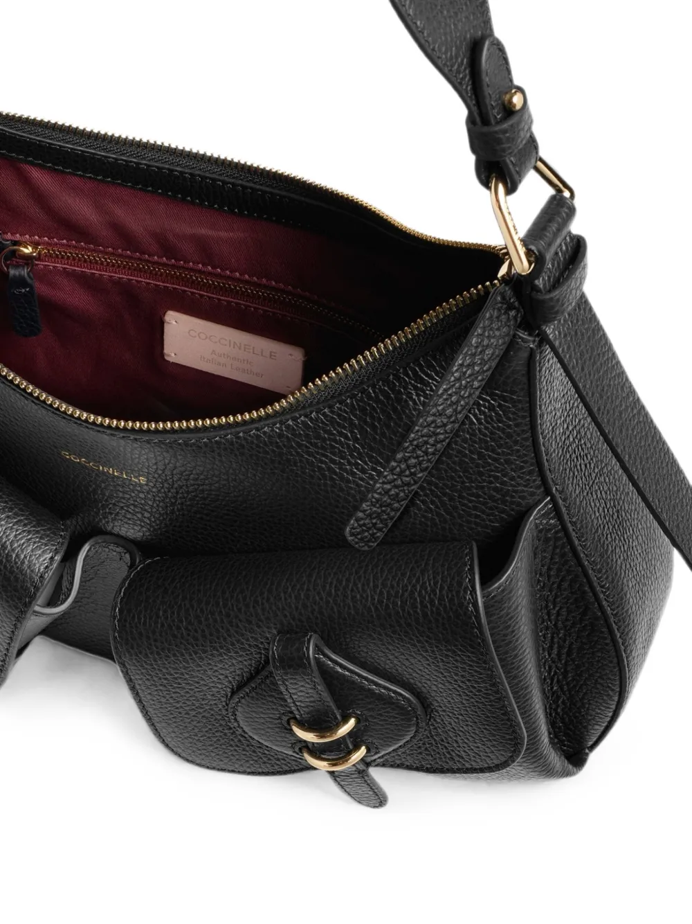 Coccinelle Medium Mavery Pocket schoudertas Zwart