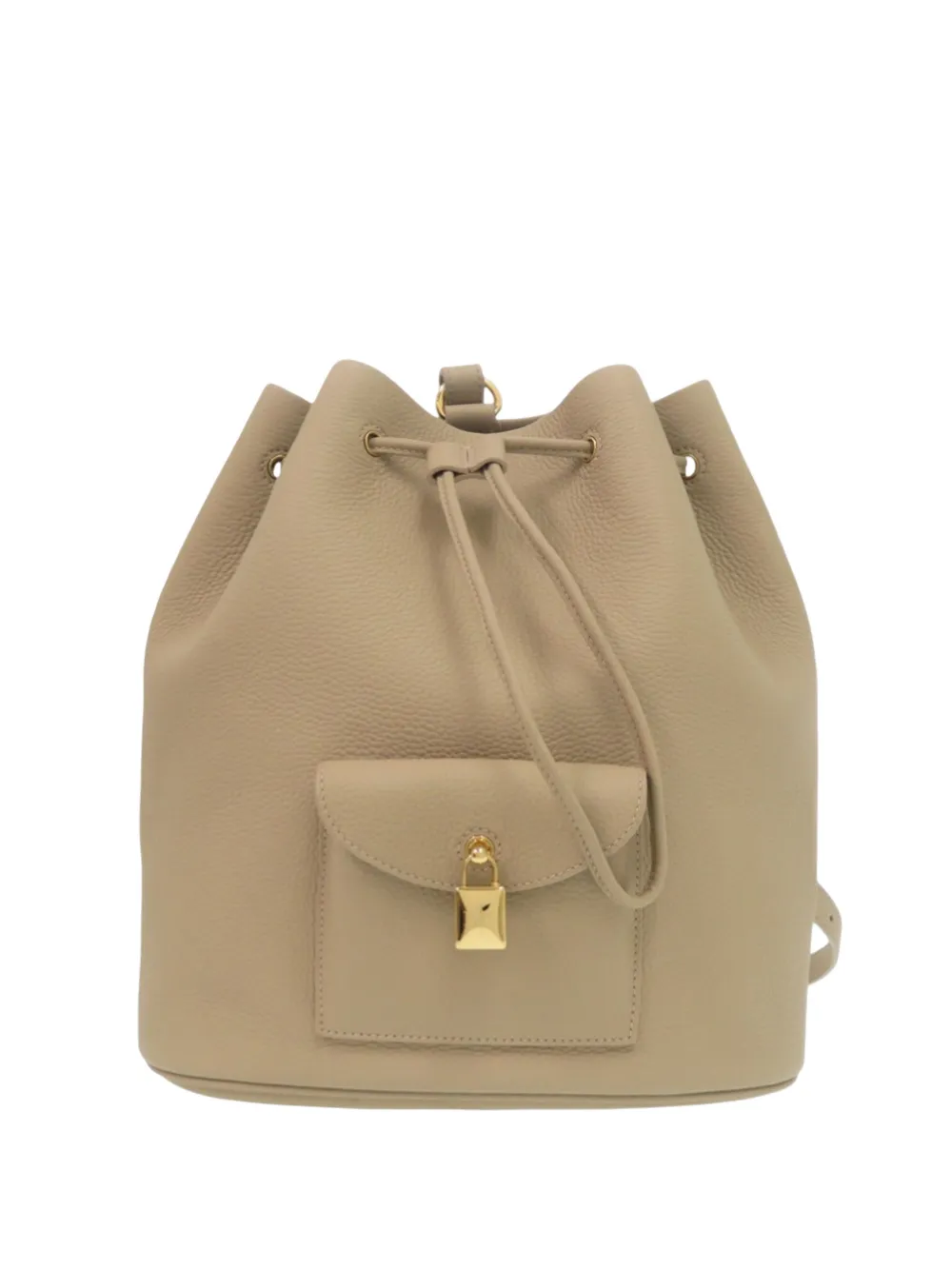 Loro Piana Pre-Owned Zaino con coulisse in pelle di vitello 2019-2026 - Toni neutri