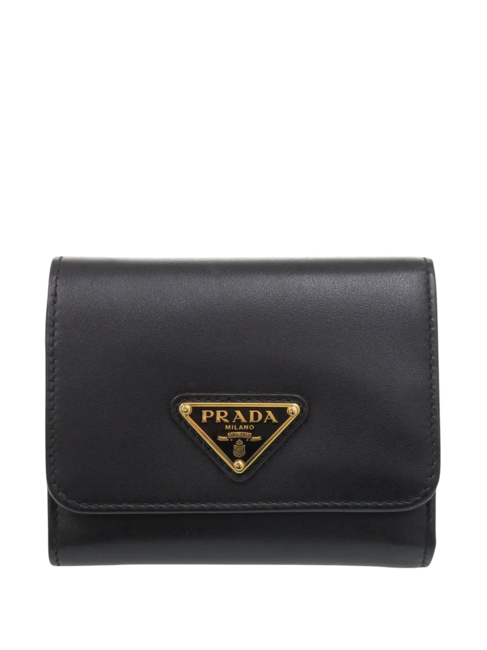 Prada Pre-Owned Portafoglio tri-fold City piccolo 2013-2026 - Nero