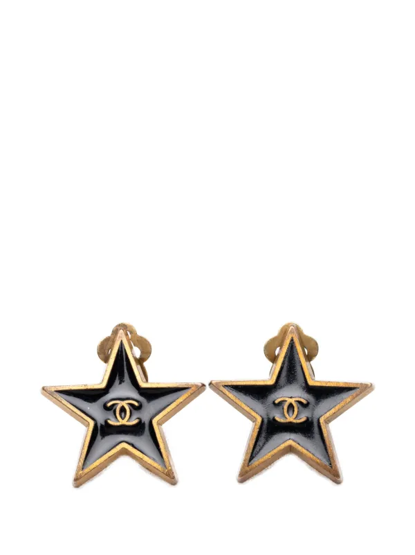 CHANEL Pre-Owned 2001 ココマーク ゴールドプレーテッド エナメル