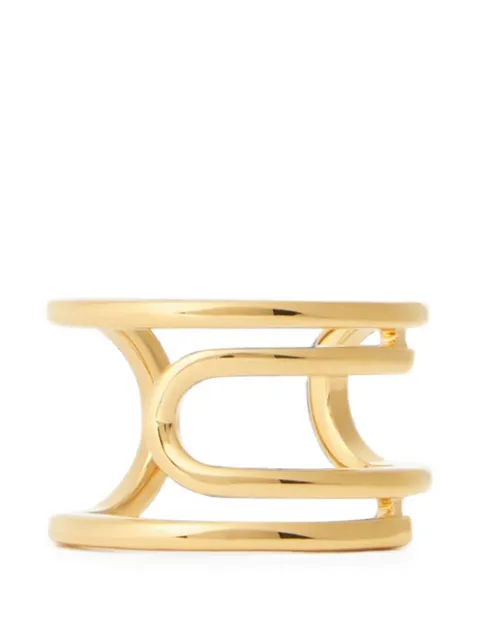 Off-White Paperclip double-band ring