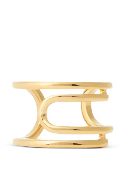 Off-White Paperclip double-band ring