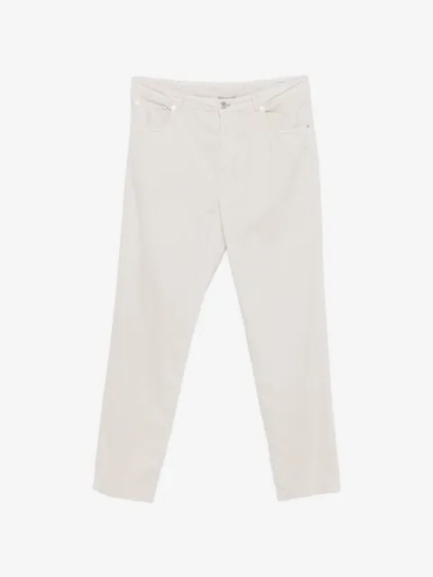 Brunello Cucinelli pantalon évasé en velours côtelé