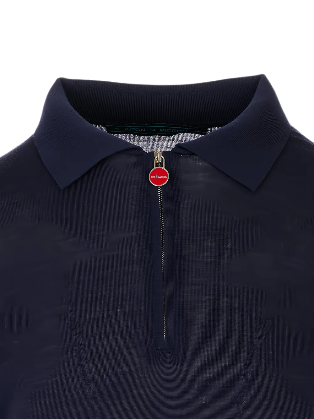 Kiton Polotrui met ritssluiting Blauw