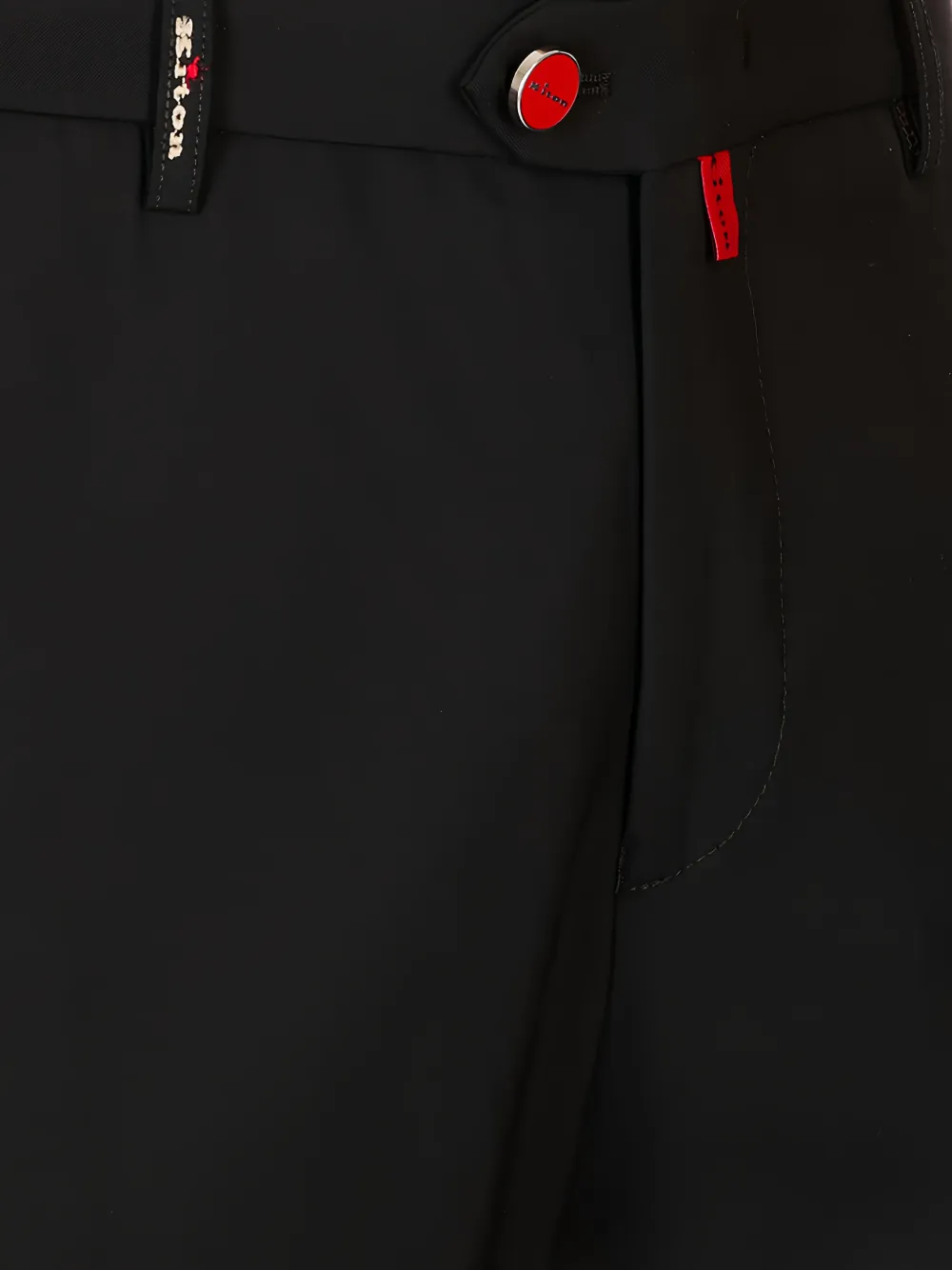 Kiton Broek met elastische tailleband Zwart