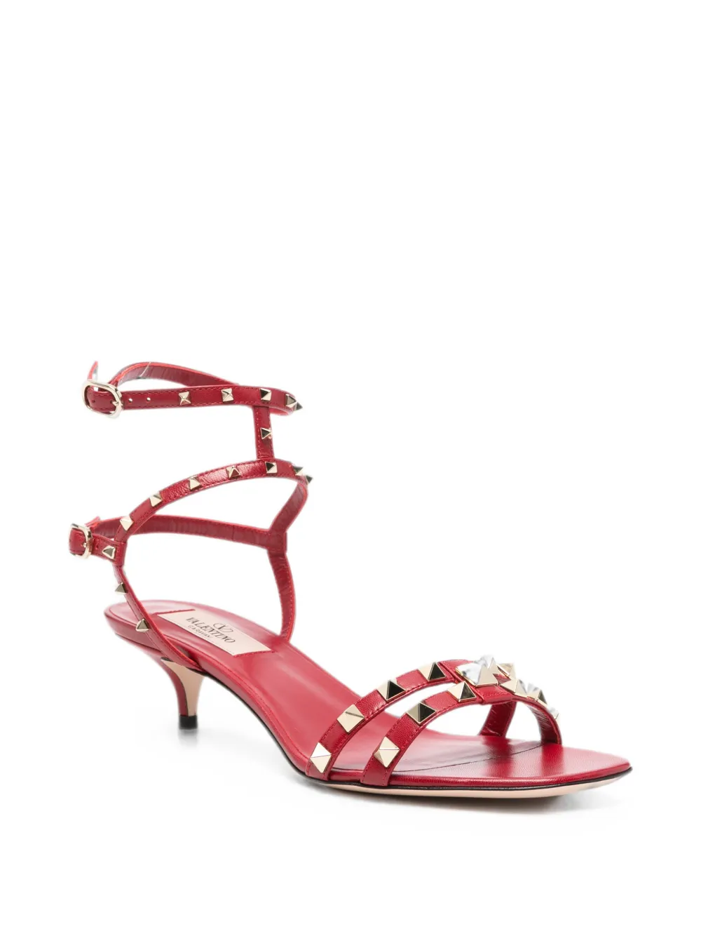 Valentino Garavani Rockstud cage sandals Rood
