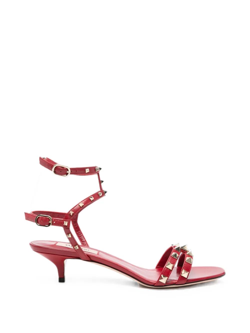 Valentino Garavani Rockstud cage sandals - Rot