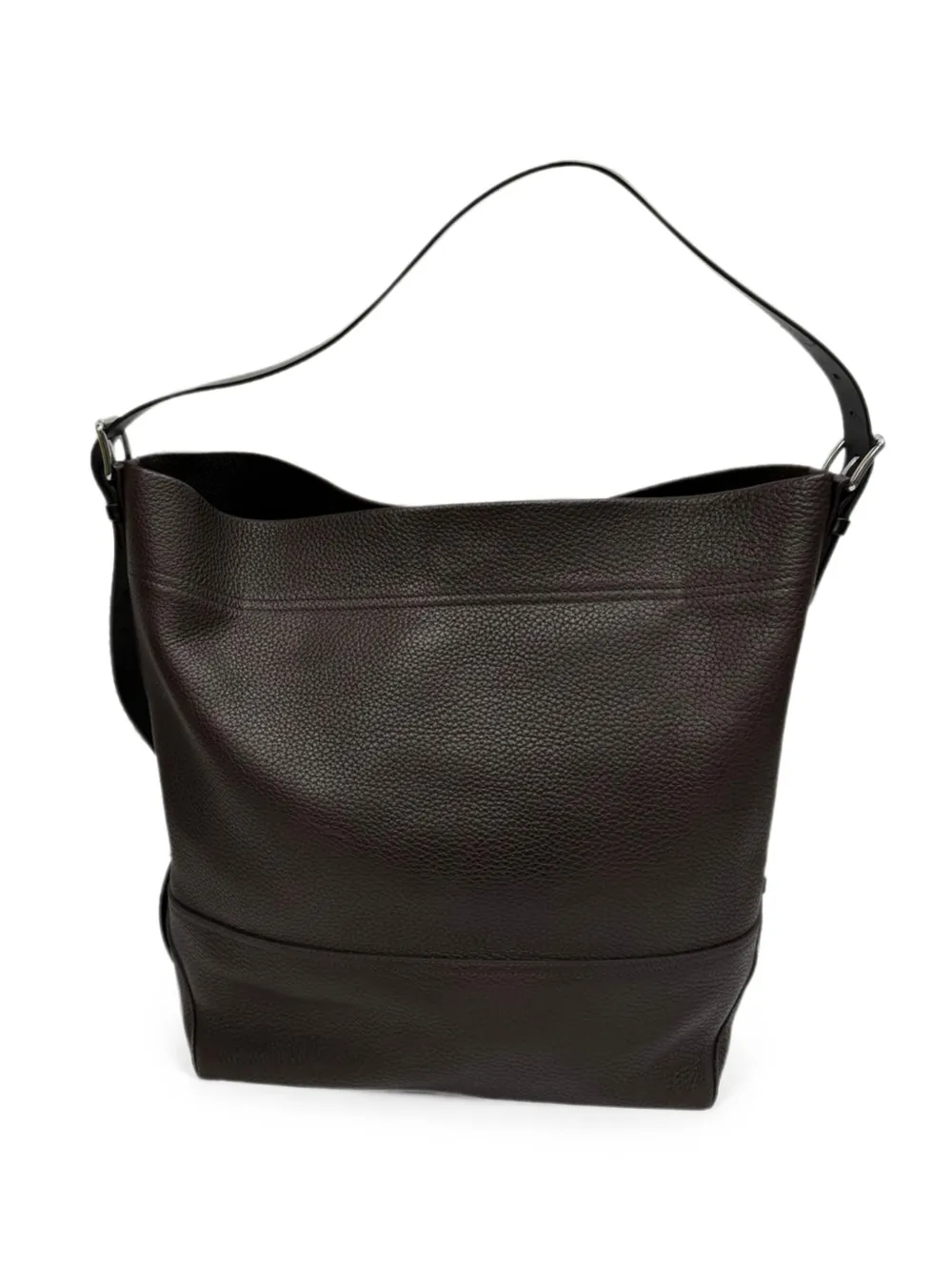 LEMAIRE belted leather tote bag - Brown