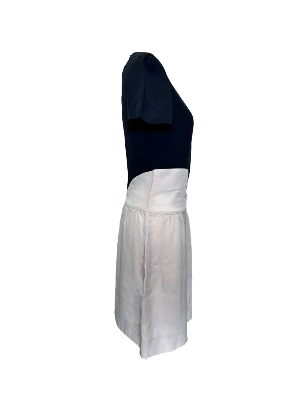Pre-owned Victoria Beckham Puff-sleeve Mini Dress In White