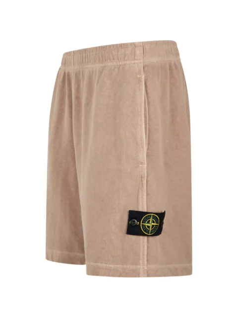 Stone Island logo-patch elasticated-waist shorts