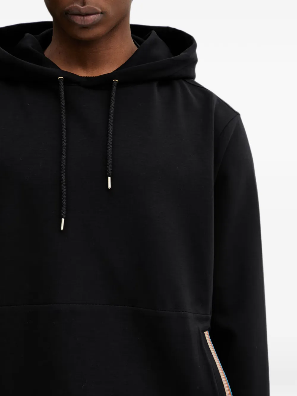 Paul Smith Artist Stripe hoodie met afwerking Zwart