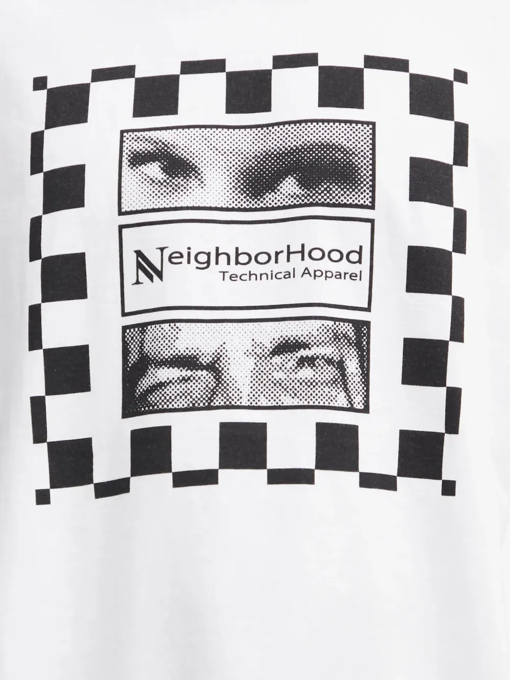 Neighborhood T-shirt met grafische print Wit