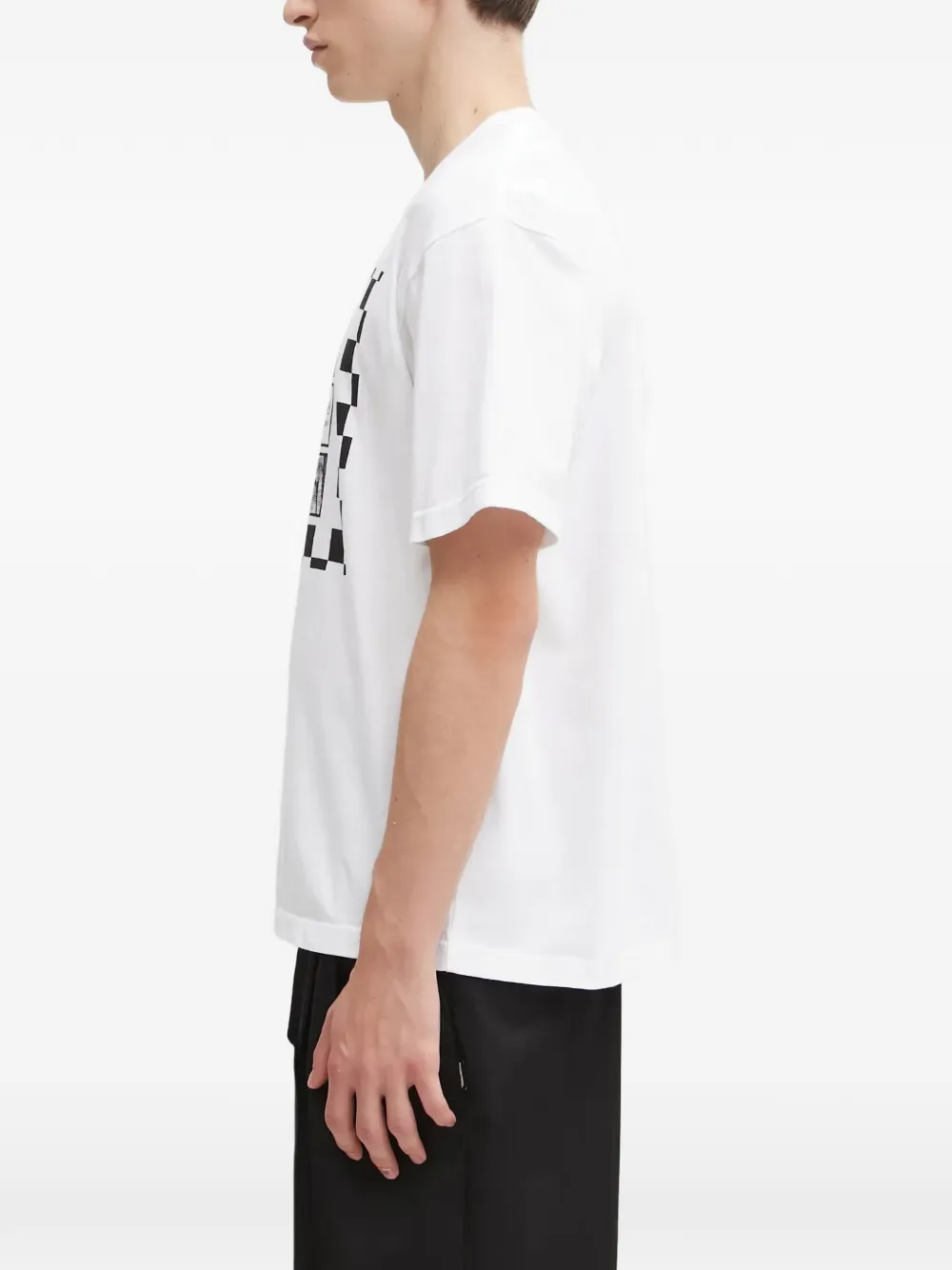 Neighborhood T-shirt met grafische print Wit