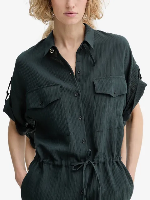 Sessùn vestido camisero midi Anatole con cordones