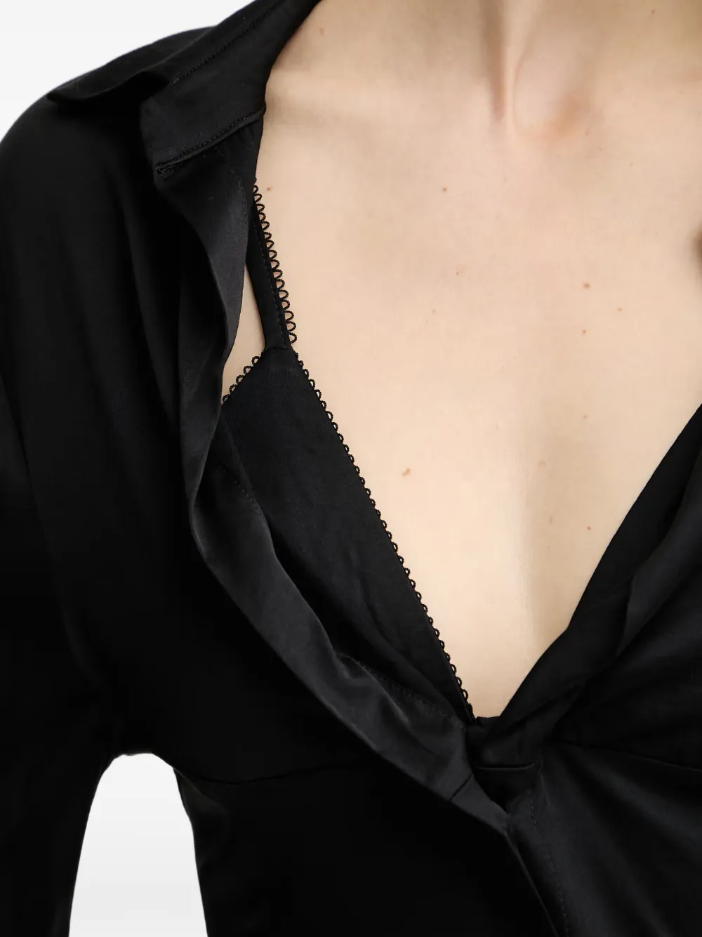 Silvian Heach Button-down blouse Zwart