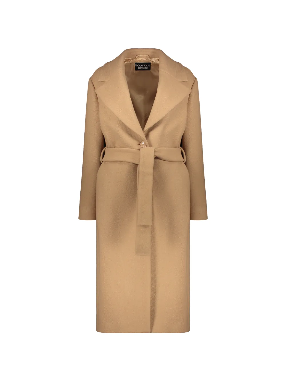 Boutique Moschino belted long-sleeve coat - Toni neutri