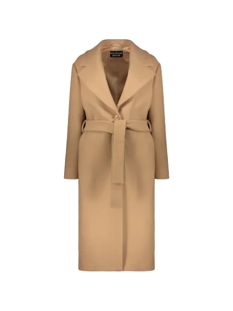 Boutique Moschino belted long-sleeve coat
