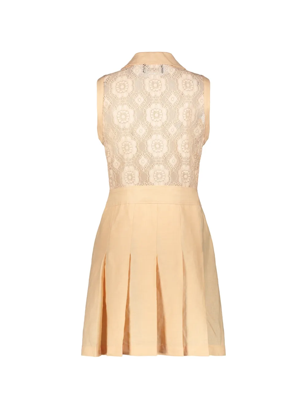 Boutique Moschino Geplooide mini-jurk Beige