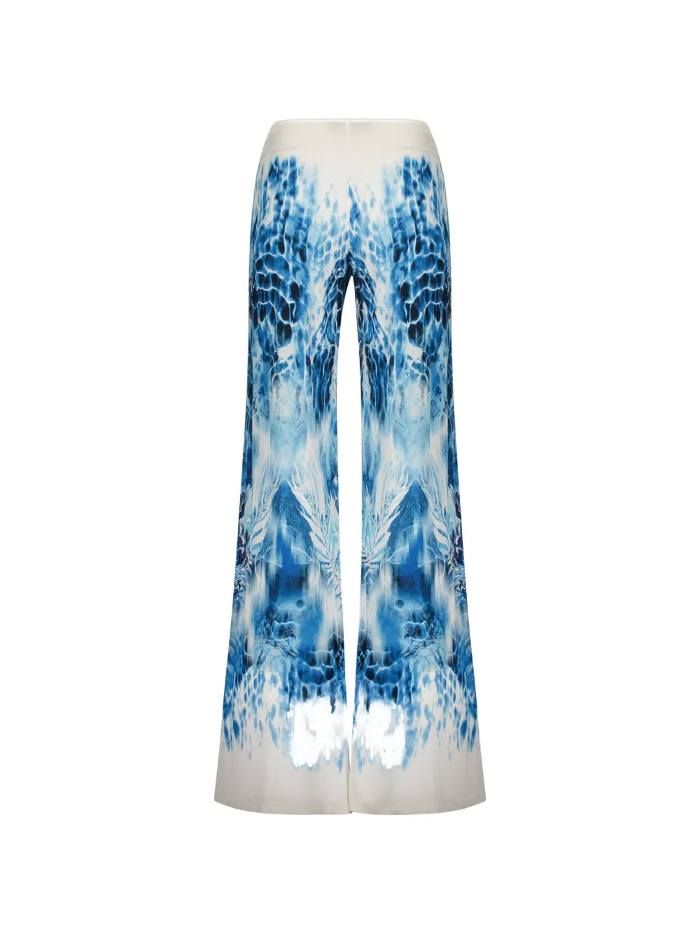 Alberta Ferretti Broek met grafische print Blauw
