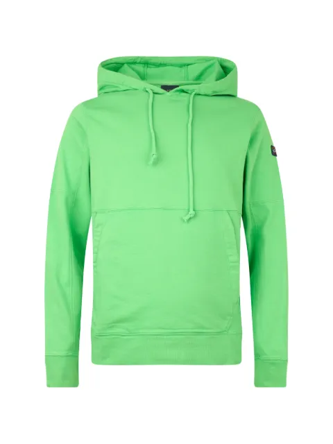 Paul & Shark logo-patch cotton hoodie