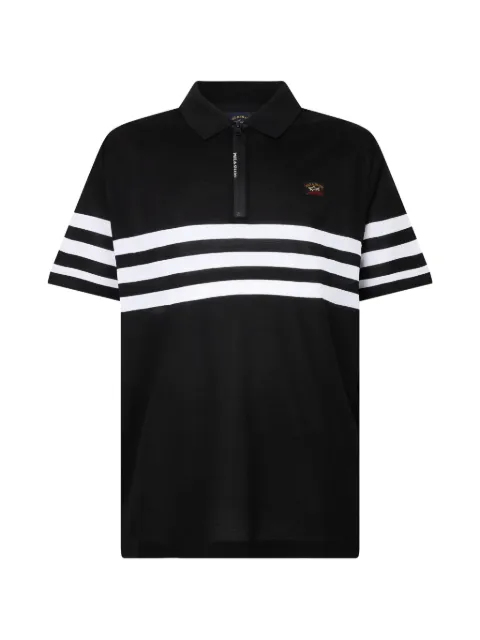 Paul & Shark striped zip-fastening polo shirt