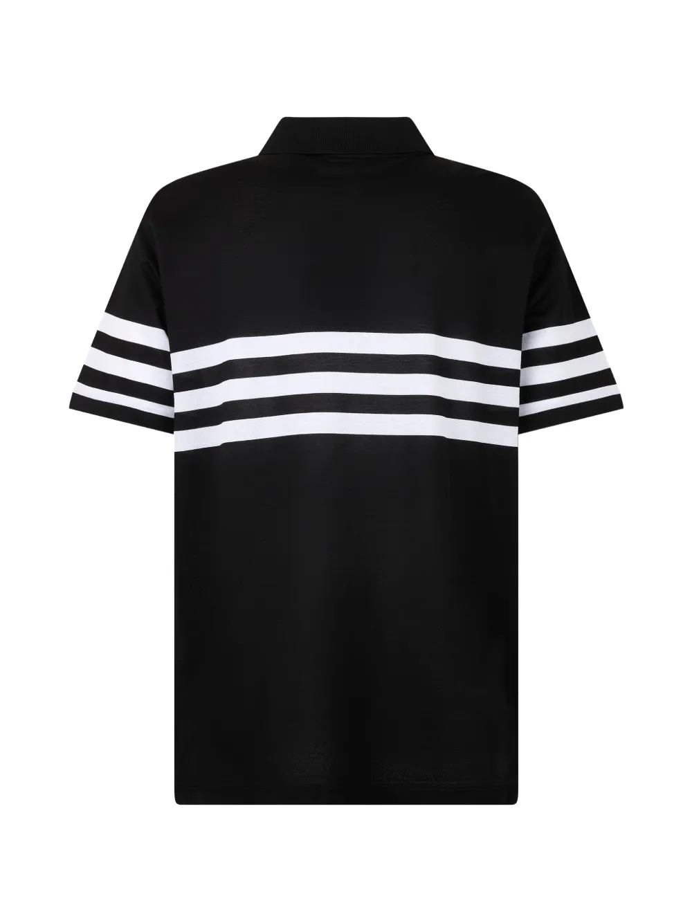 Paul & Shark Gestreept poloshirt met ritssluiting Zwart