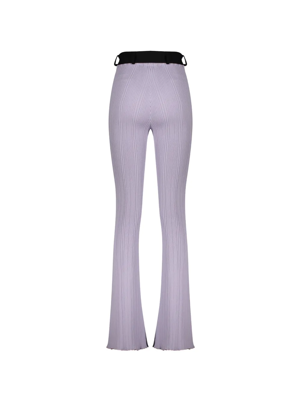 Ellery Ribgebreide broek met ceintuur Paars