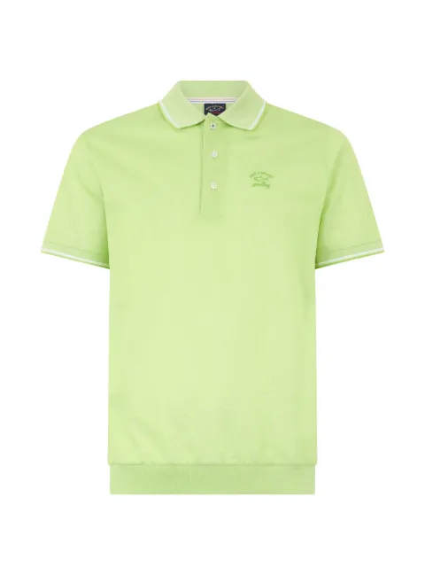 Paul & Shark logo-embroidered tipped polo shirt