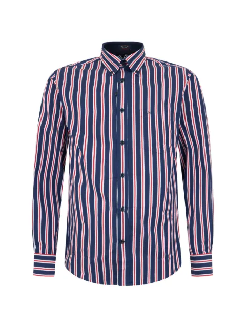 Paul & Shark vertical-stripe long-sleeve shirt