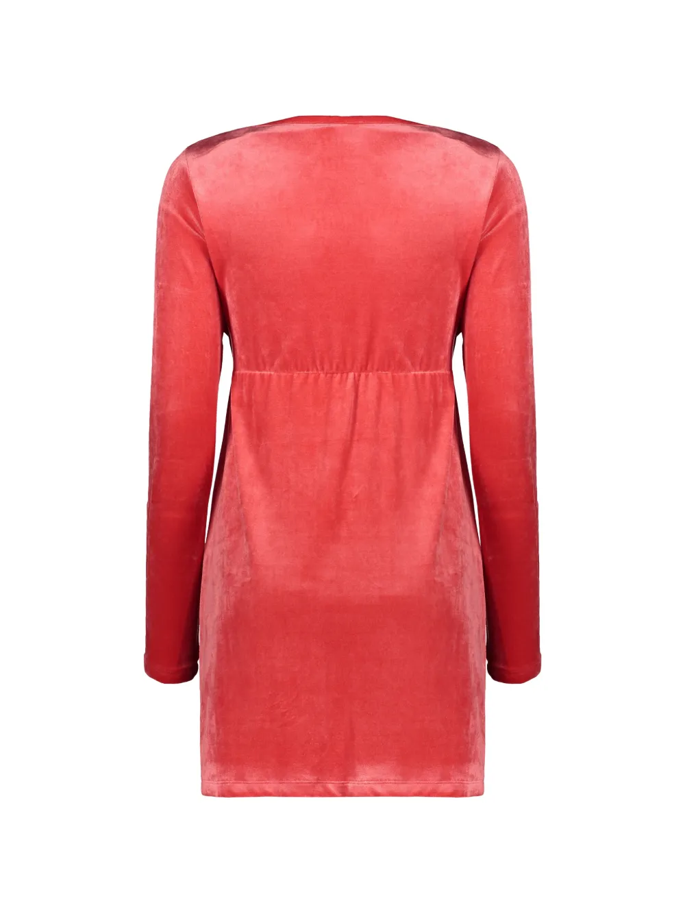 Alberta Ferretti Fluwelen gedrapeerde mini-jurk Rood