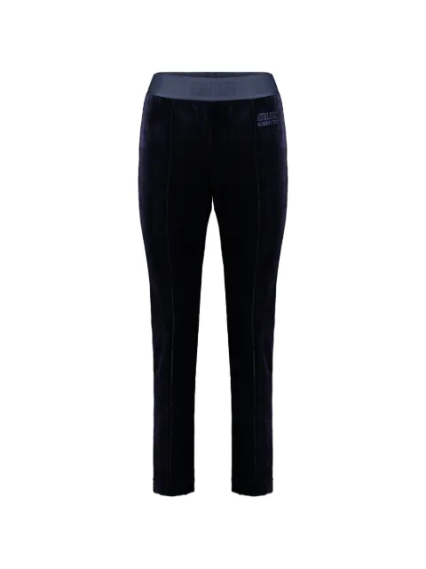 Alberta Ferretti pants con efecto de terciopelo y logo en la pretina