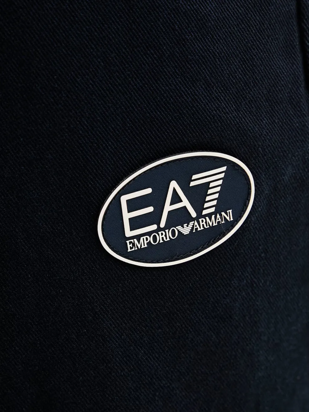 Ea7 Emporio Armani Broek met logopatch Blauw