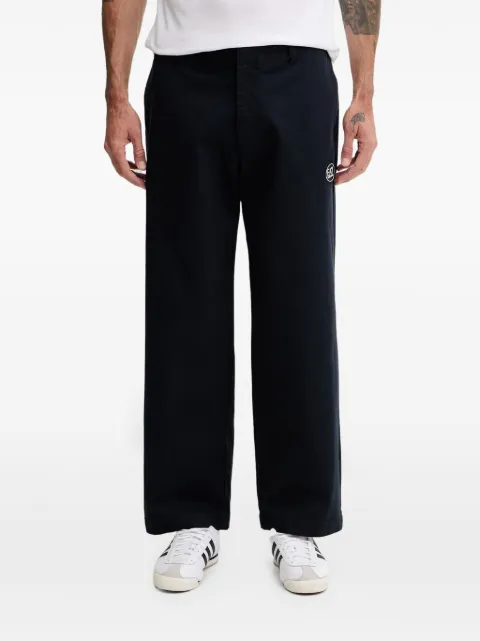 Ea7 Emporio Armani logo-patch trousers
