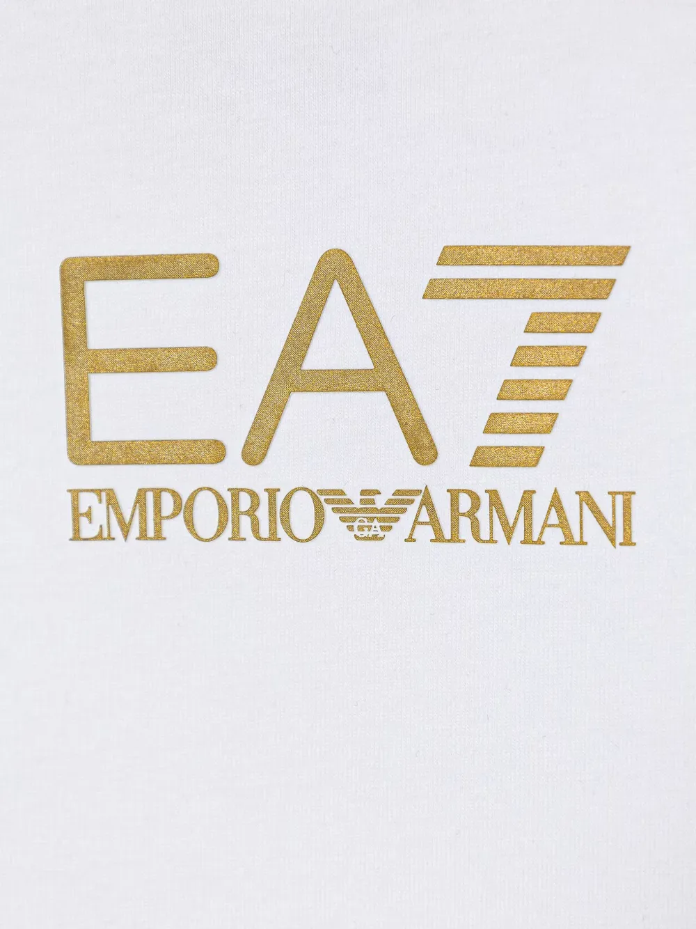 Emporio Armani Kids EA7 T-shirt met logoprint Wit