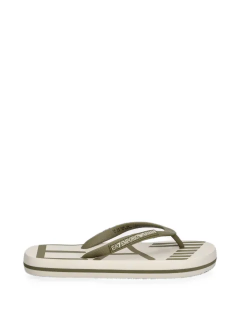 Ea7 Emporio Armani flip flops con letras del logo