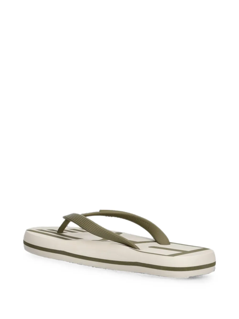 Ea7 Emporio Armani Teenslippers met logo Beige