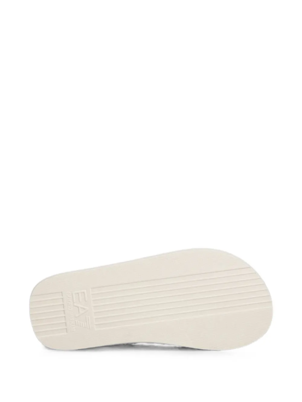 Ea7 Emporio Armani Teenslippers met logo Beige