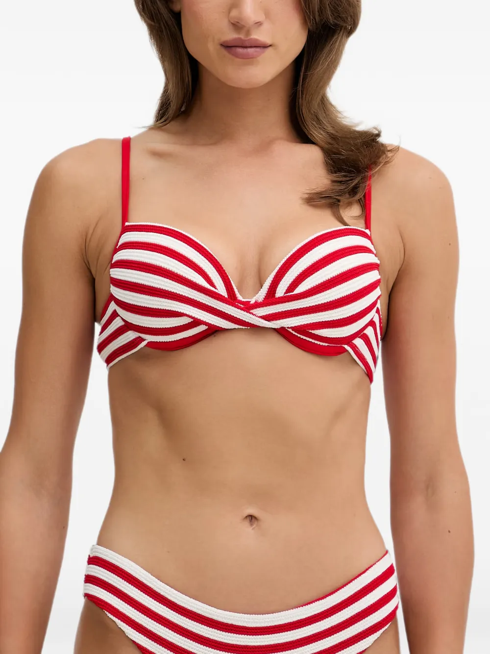 Ea7 Emporio Armani Gestreepte bikini Rood
