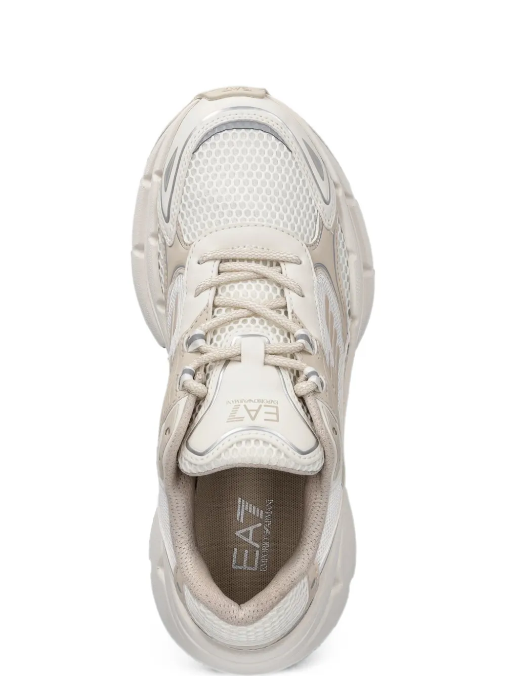 Ea7 Emporio Armani logo-detail sneakers Beige