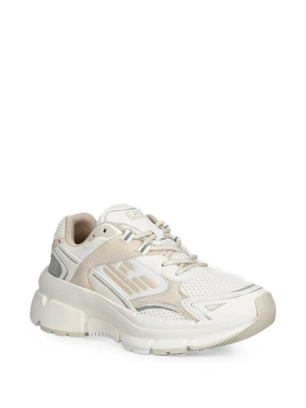 Ea7 Emporio Armani logo-detail sneakers Beige
