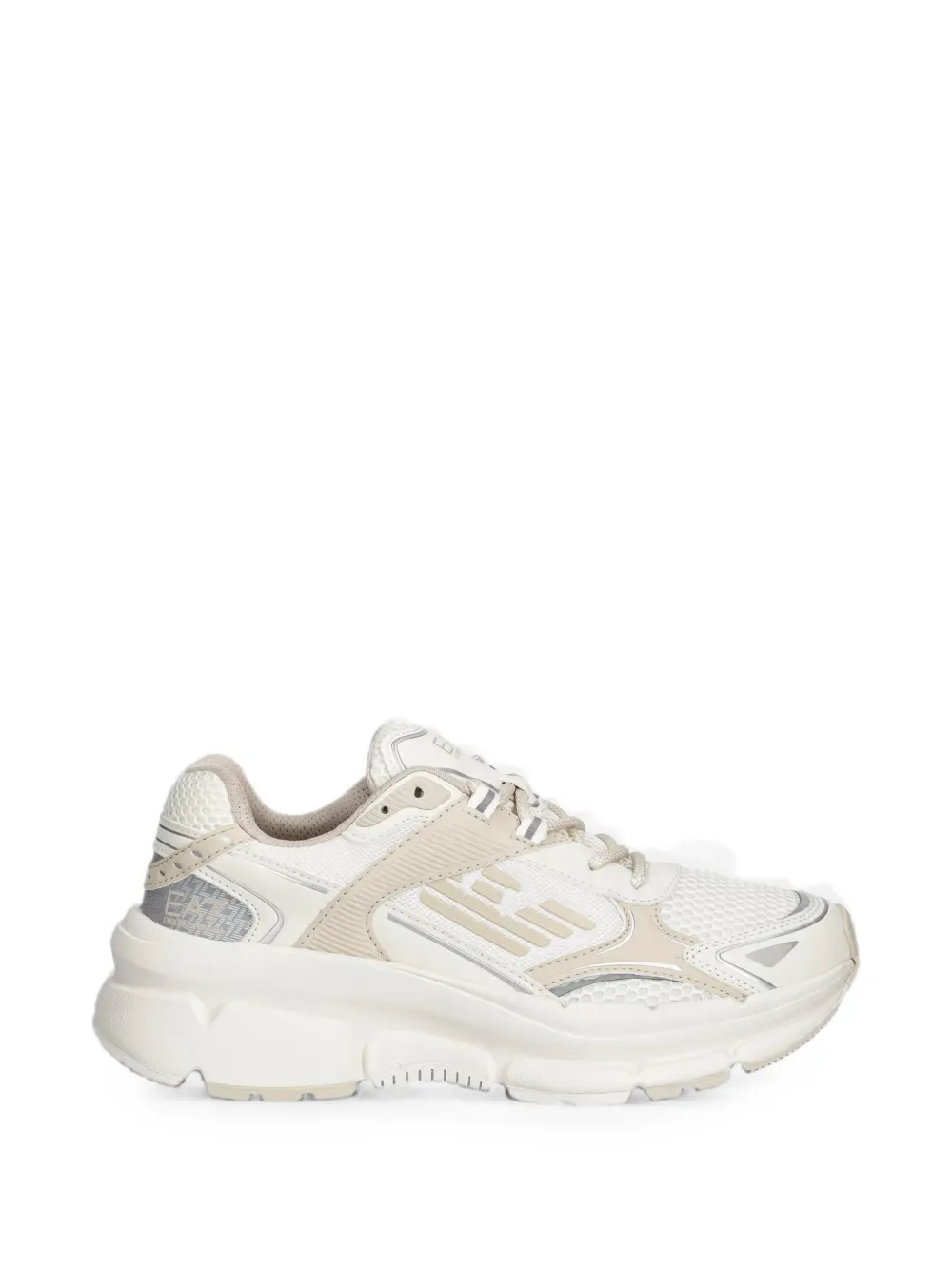 Ea7 Emporio Armani logo-detail sneakers Beige