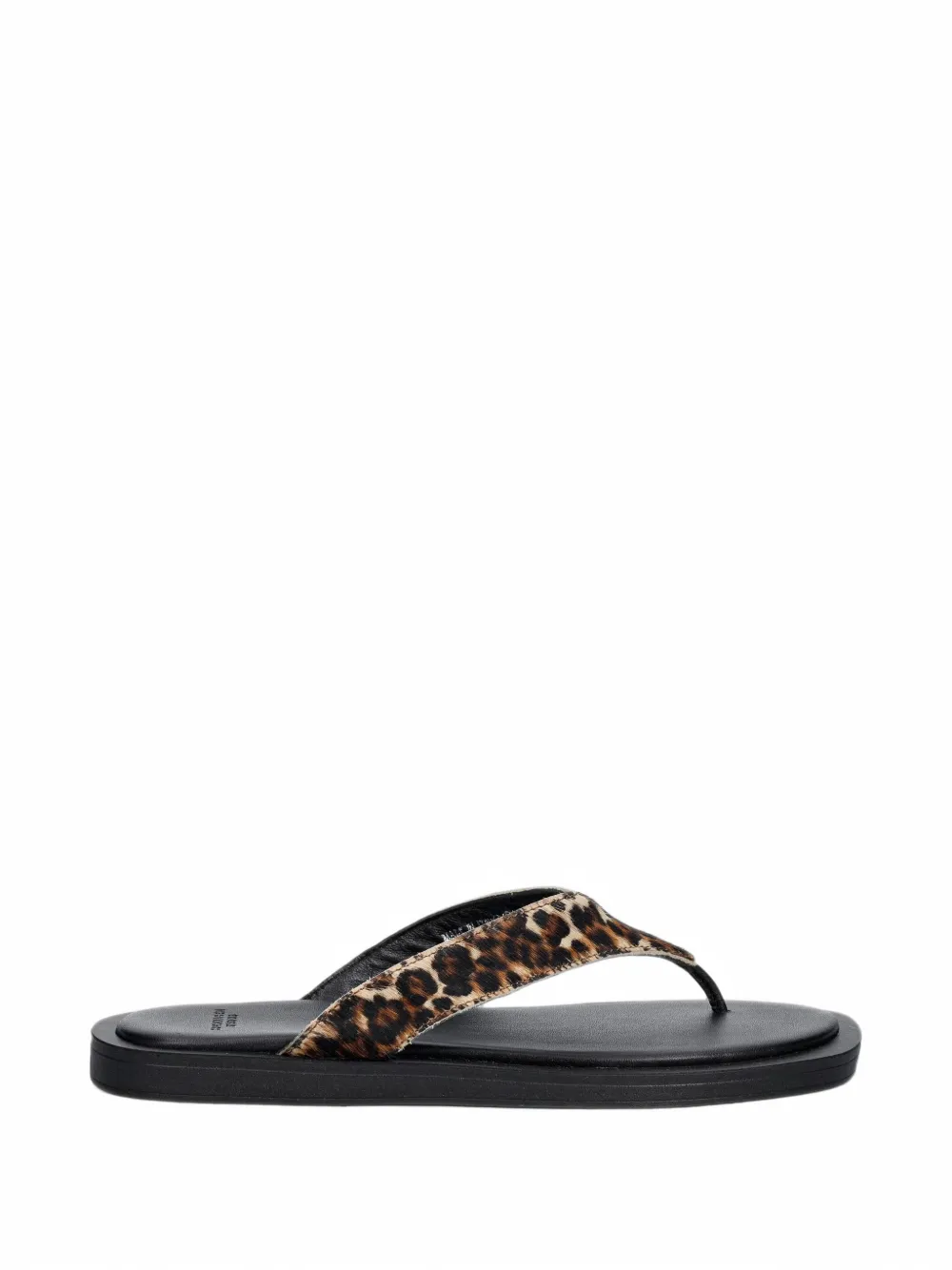 Copenhagen print thong-strap slide - Braun