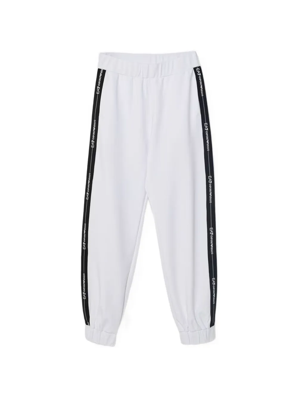 Ea7 Emporio Armani logo-tape track pants - Bianco