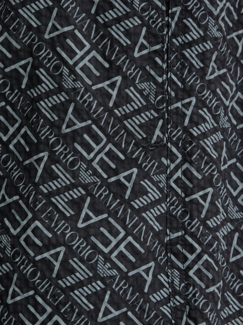 Ea7 Emporio Armani Zwembroek met logoprint en trekkoord Zwart